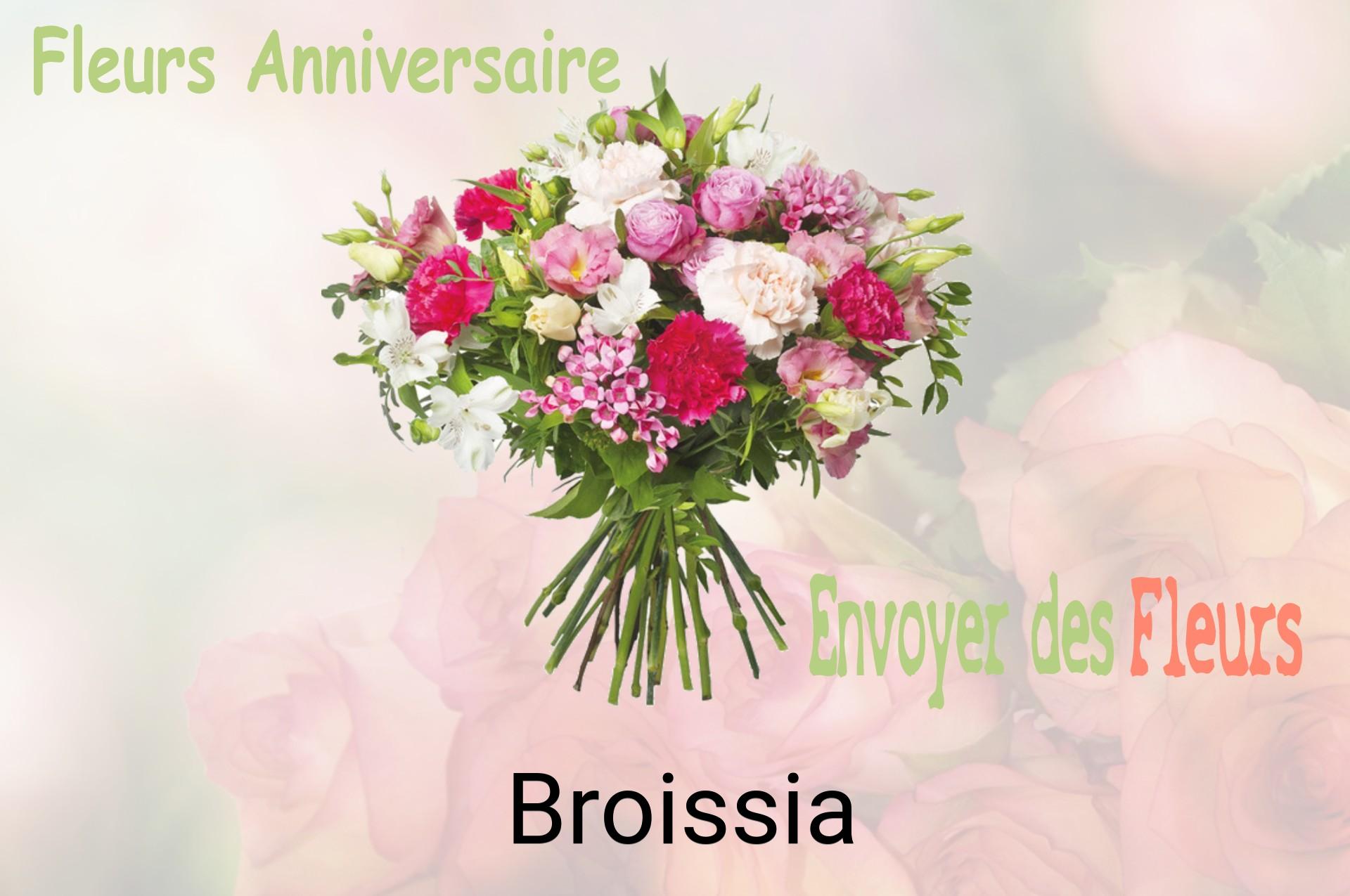 Bouquet de fleurs d’anniversaire livré à Broissia